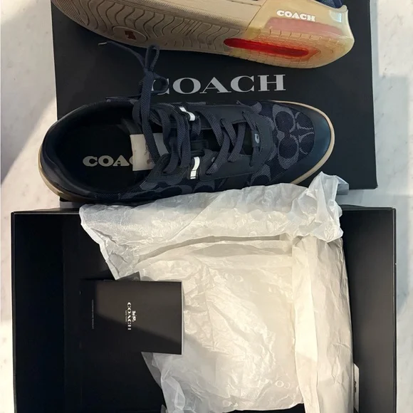 Coach Navy and Gray Sneakers - Picture 7 of 8